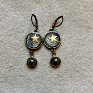 Örhängen Black Star 2